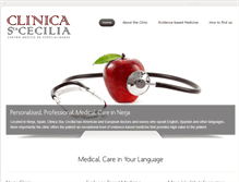 Tablet Screenshot of clinicanerja.com